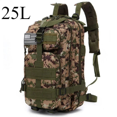 25L/50L Tactical Backpack Molle Bag Outdoor Bags Backpack for Hiking Camping Trekking Hunting Fishing GYM Bags Backpacks - Smarsty