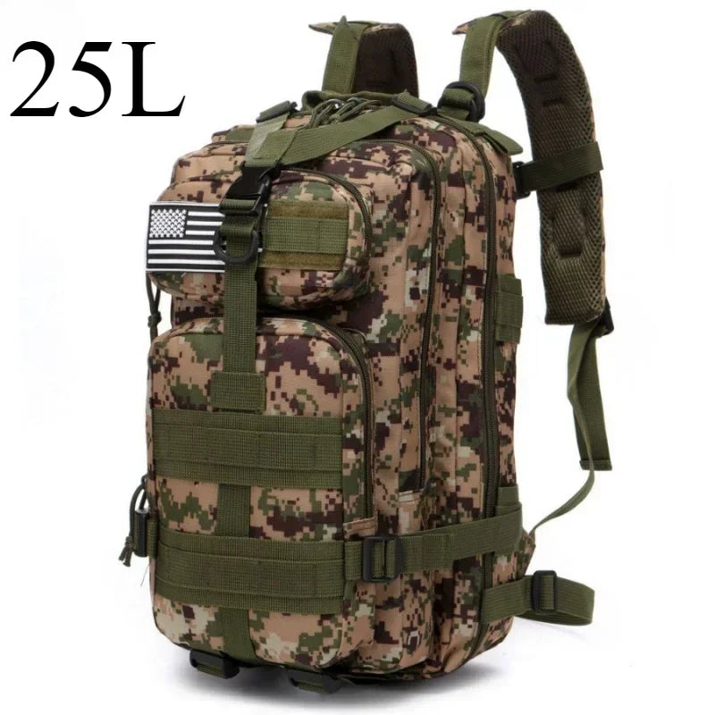 25L/50L Tactical Backpack Molle Bag Outdoor Bags Backpack for Hiking Camping Trekking Hunting Fishing GYM Bags Backpacks - Smarsty
