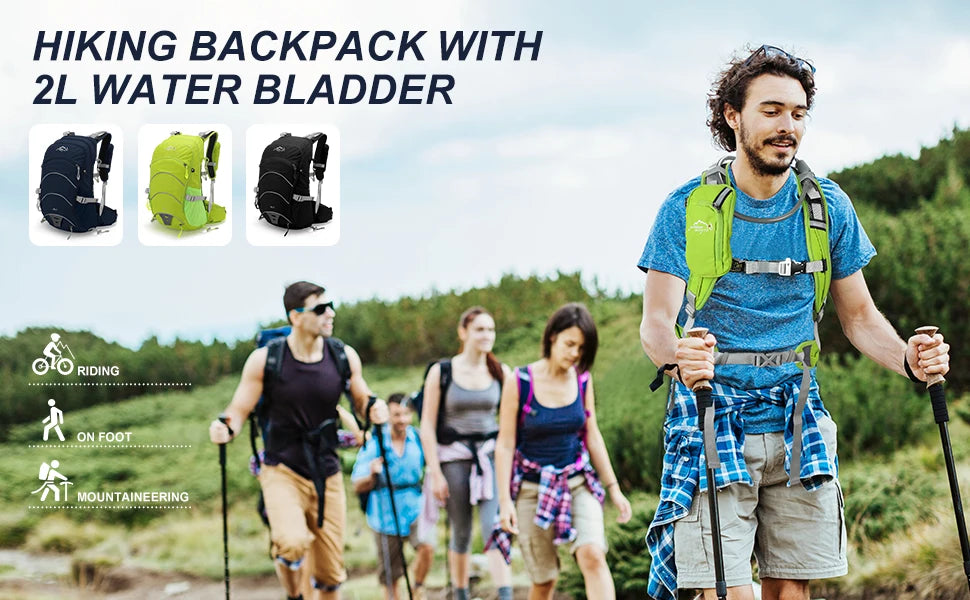 Mountaineering backpack 20 liters men's and women's outdoor sports bag waterproof camping hiking rain