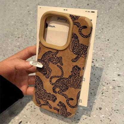Leopard Pattern Phone Case Shockproof Bumper for iPhone - Smarsty