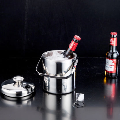 Portable Stainless Steel Ice Bucket for Outdoor Parties - Smarsty