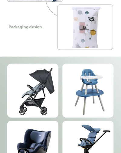 Comfortable Cotton Baby Stroller Pad Four Seasons General Soft Seat Cushion Child Cart Seat Mat Kids Pushchair Cushion For 0-27M by Smarsty