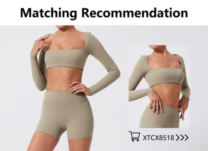 Ctenkevet Solid Color Women Fitness Quick-Dry Sport Short Women Cycling Soft Training Shorts Jog High Waist Yoga Short Legging - Smarsty