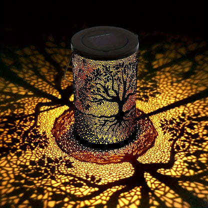 Hanging Solar Lantern Outdoor Waterproof Vintage LED Light - Smarsty