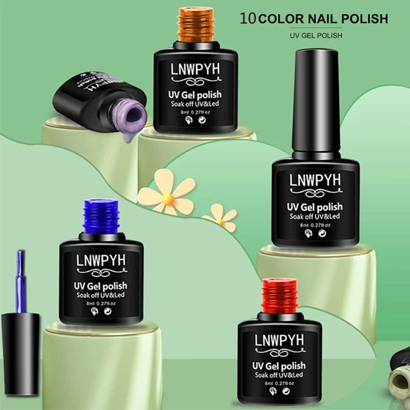 Gel Nail Polish Kit With UV Lamp And Drill - Smarsty