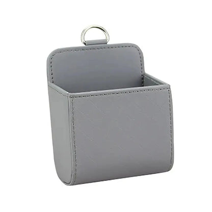 Vent Mount Car Phone Holder With PU Leather Storage Box - Smarsty