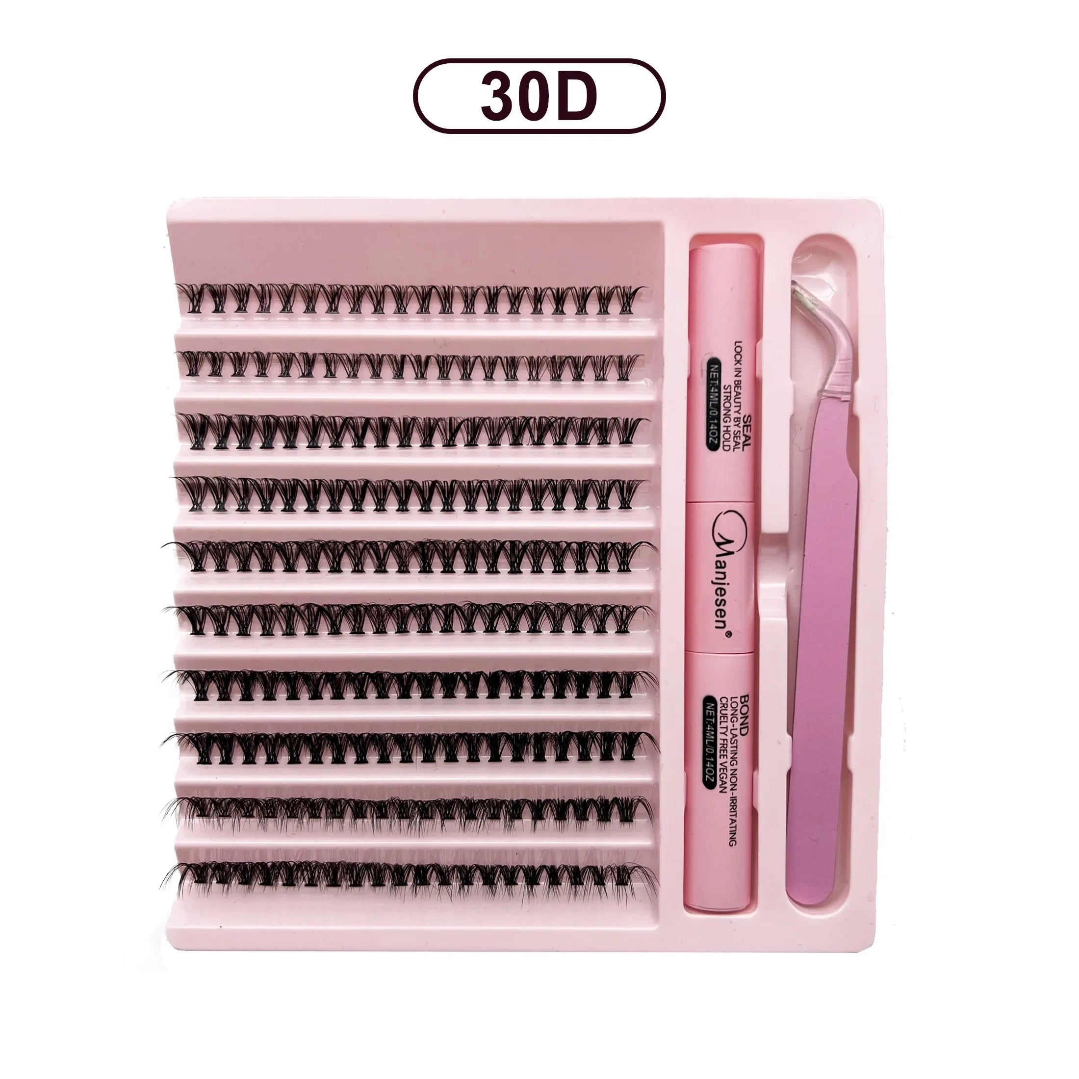 DIY Lashes Extension Kit Eyelashes 200 PCS Clusters Lash Bond and Seal Makeup Tools for Gluing  Lashes Gluing Glue  Accessories - Smarsty