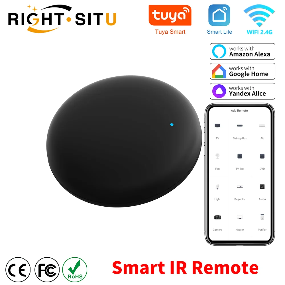 Tuya WiFi Smart IR Remote Control Compatible with Alexa - Smarsty