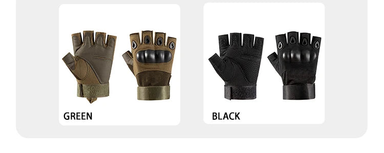 Half Finger Tactical Hunting Gloves Anti Skid Breathable - Smarsty