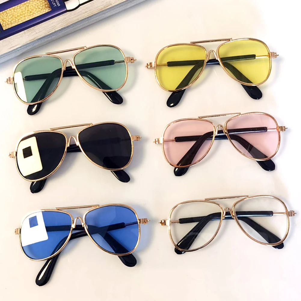 Vintage Round Dog Sunglasses for Stylish Pet Photos - Smarsty