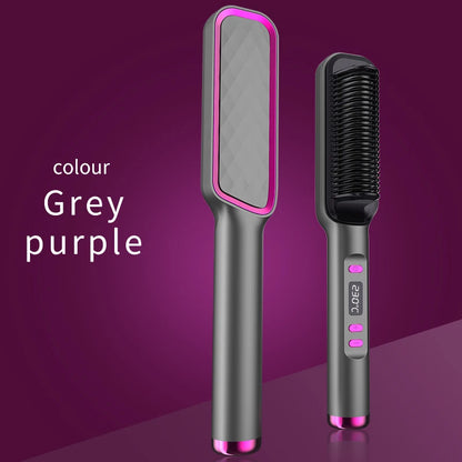 Electric Hot Comb Quick Hair Straightener with Anti-Scalding Feature - Smarsty
