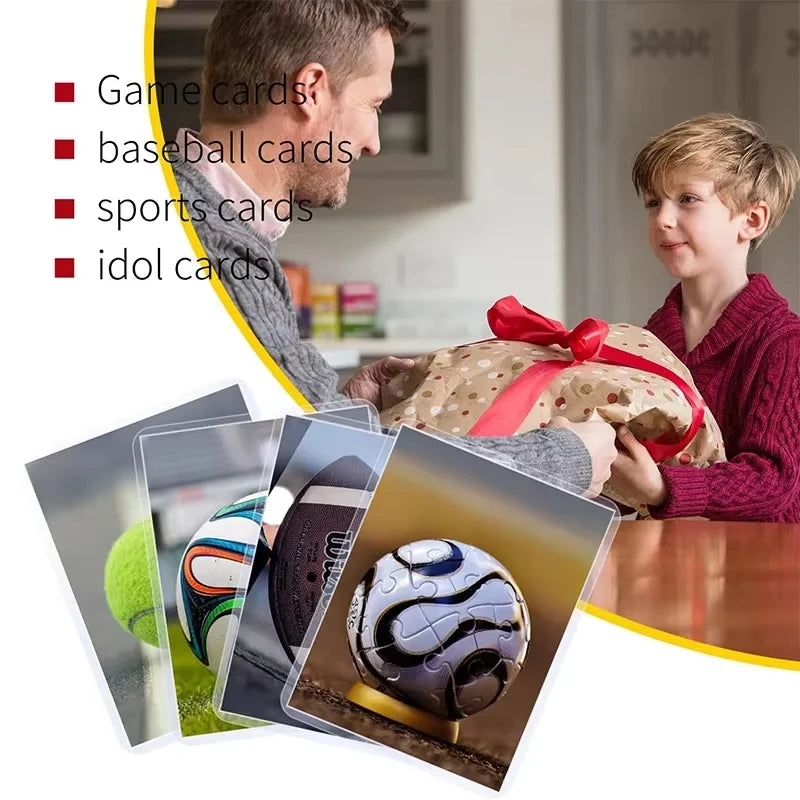 Card Sleeves Holder Game Cards  PVC Hard Plastic Toy Top  For Protectors Trading Storage Gift 3 x 4inches - Smarsty