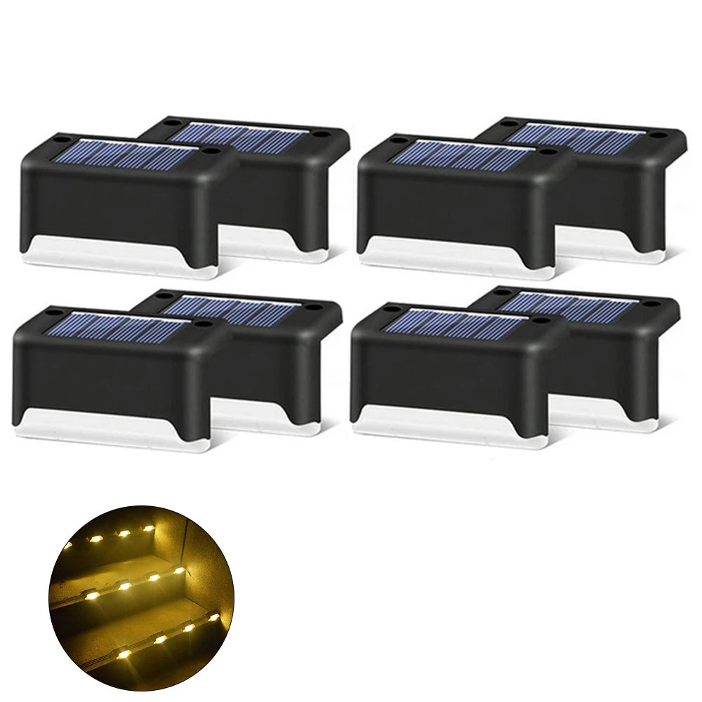Solar LED Garden Lights Waterproof Outdoor Step Lamps - Smarsty