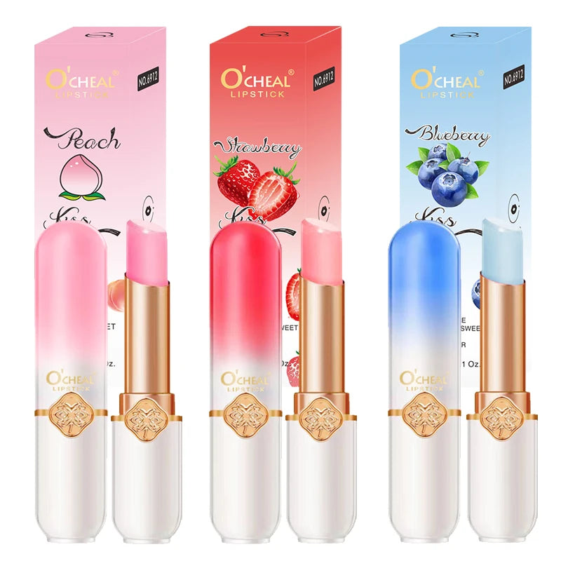 O'CHEAL Color Changing Lip Balm Moisturizing Peach Formula - Smarsty
