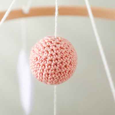Baby Crib Mobile Bed Bell Rattle Toys Wooden Crochet Stars Pendant Bed Bell Toys Newborn Comfort Crib Bracket Hanging Toys Gifts by Smarsty