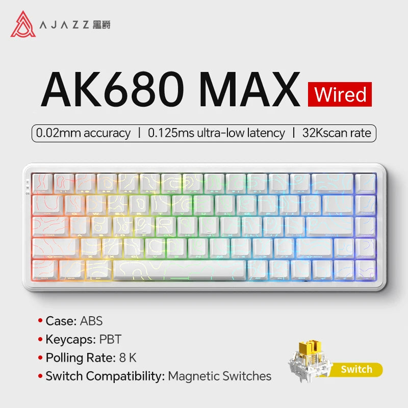 Magnetic Switch 60 Percent Mechanical Keyboard For Gaming