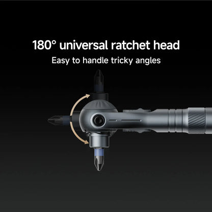 VMAN 40-in-1 Multi-Function Ratchet Screwdriver Kit with Magnetic Bits – Mini Repair Tool Set for PC, iPhone & Home Use