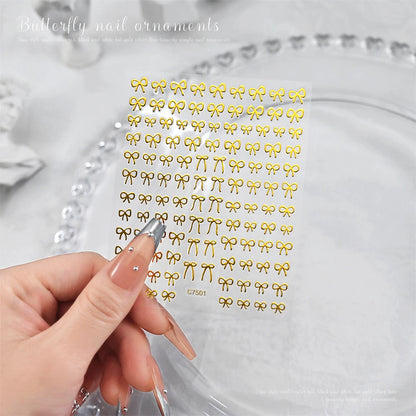 Self-Adhesive 3D Bowknot Nail Stickers for Easy Manicure - Smarsty