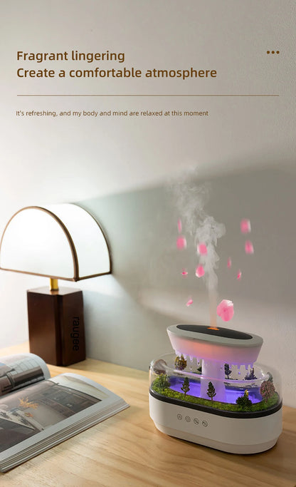 Colorful Ultrasonic Aroma Humidifier With Essential Oil Diffuser - Smarsty
