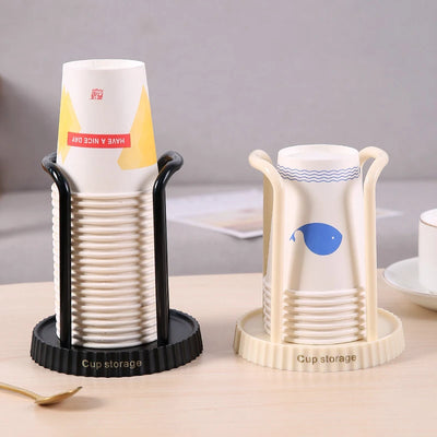 Household Disposable Paper Cup Holder, Desktop Paper Cup Storage Rack, Suitable For Living Room, Dining Room And Other Cup Taker by Smarsty