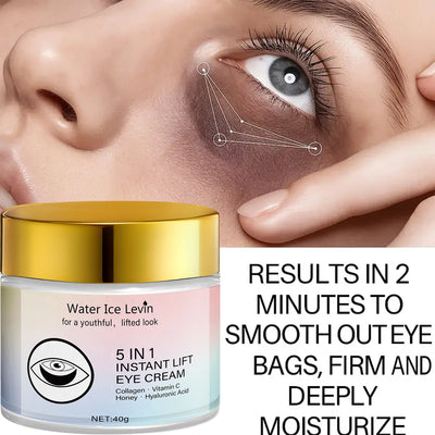 Collagen & Vitamin C Eye Cream 40g, Anti-Aging Firming Eye Treatment with Honey & Hyaluronic Acid, Fast Delivery - Smarsty
