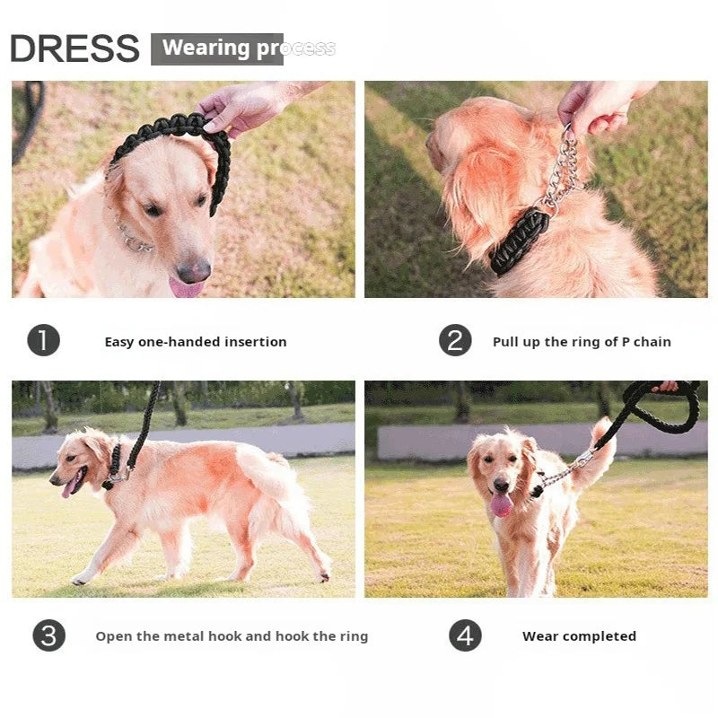 Comfort-Strong 5-Foot Braided Dog Leash for Training - Smarsty