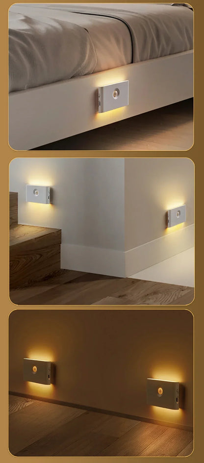 Intelligent Wooden Magnetic LED Night Light for Safety - Smarsty