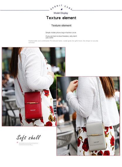 Crossbody Phone Bag With Touch Screen Lock Card Holder - Smarsty