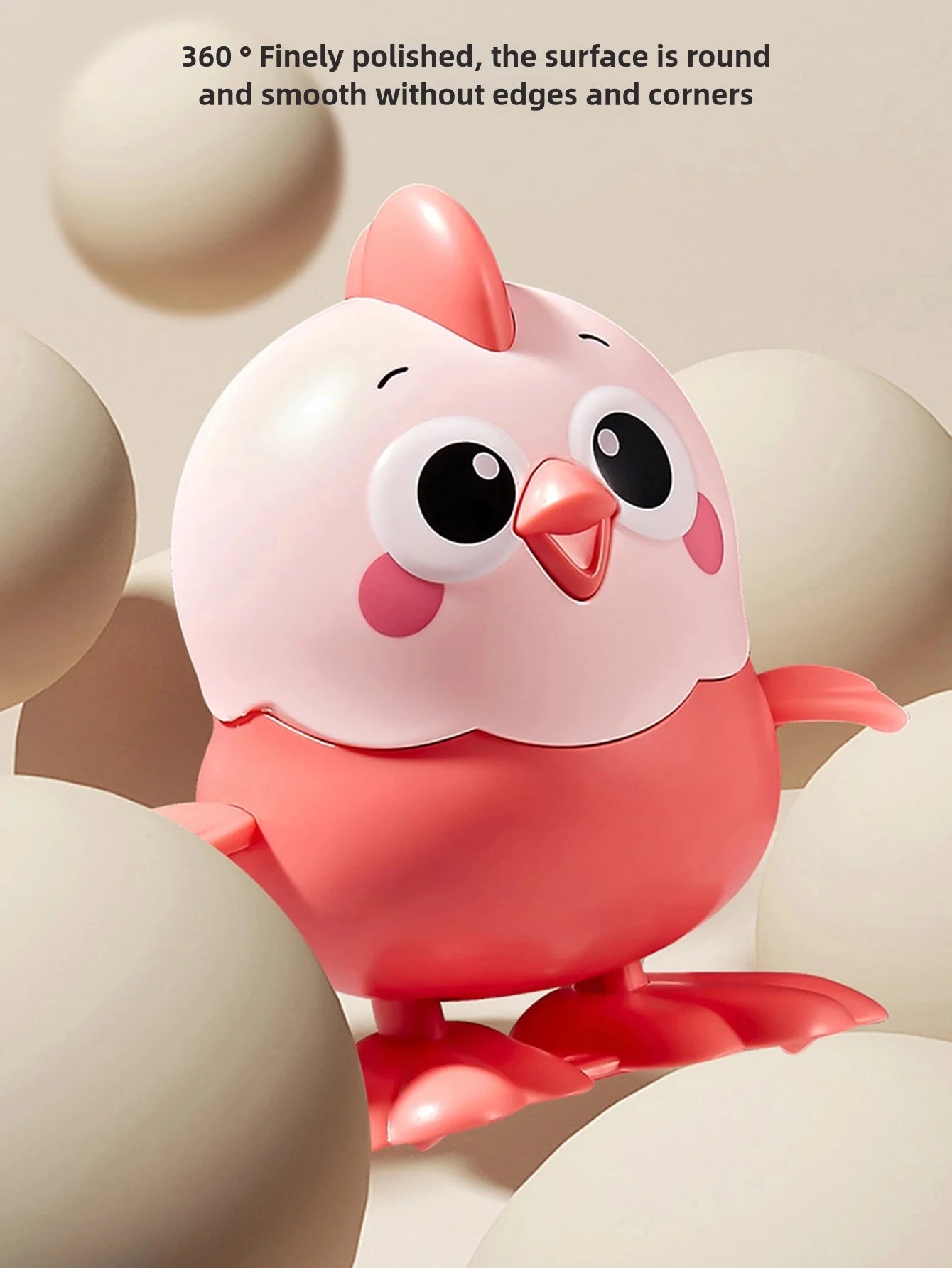 New Kidsren's Chick Can Move Cartoon Jumping Little Yellow Chicken Baby Wind-Up Small Toy Kidsren's Jumping Chicken Wind-Up Toy Fun Artificial Wind-Up Small Animal Can Move and Run Learn to Crawl 1 to 2 Years Old Baby