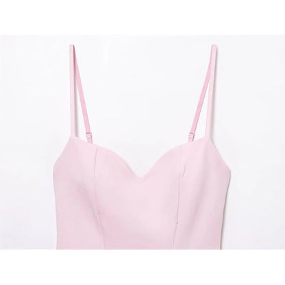 Dresses Summer Women's 2025 New Chic Slim Tube Top Elegant Mini Camisole Women's Dress Street Fashion Youth Holiday Dress - Smarsty