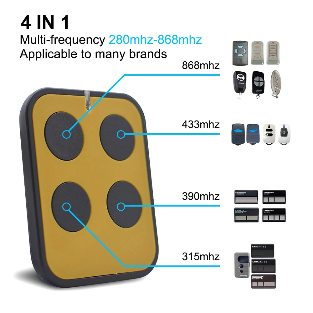 Multi Frequency Garage Door Remote Control Cloner - Smarsty