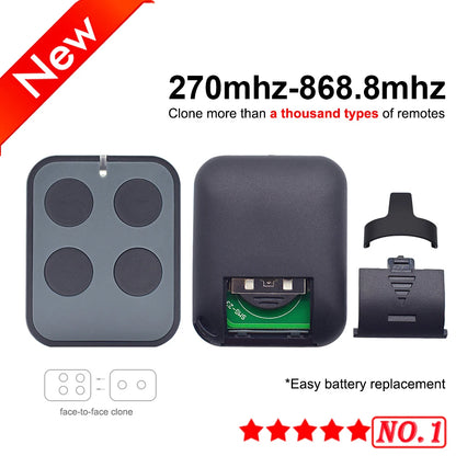 Universal Garage Door Remote Control Cloner with Multifrequency Capability - Smarsty
