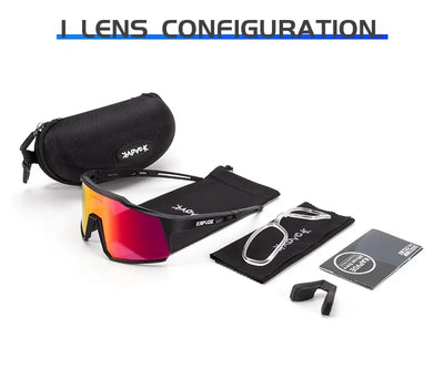 Kapvoe Cycling Glasses Polarized MTB Road Bike Glasses UV400 Protection Sunglasses Ultra Light Sport Eyewear Equipment by Smarsty