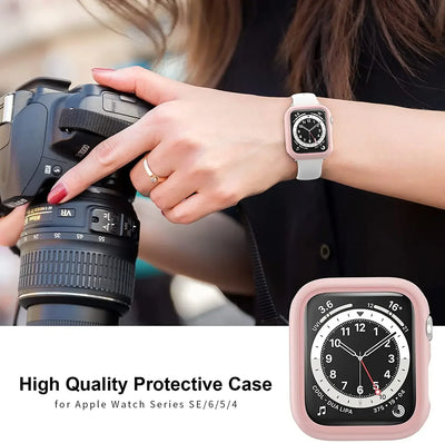 Cover for Apple Watch Case 45mm 41mm 44mm 40mm 42mm 38mm 46 49 mm Accessories PC Protector bumper iWatch Series 8 7 SE 6 5 4 3 9 - Smarsty