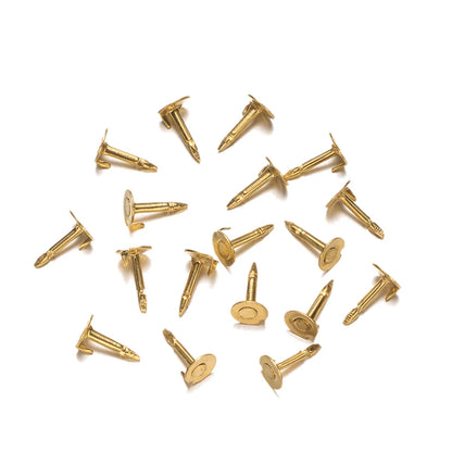100Pc Metal Locking Pin Backs Secure Brooch Bases Pack - Smarsty