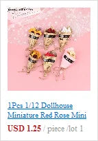 Miniature Dollhouse Furniture Set For Dolls House Mini Toy Kit Accessories TV Kitchen Home Fridge Kids Pretend Play Diy Figurine by Smarsty