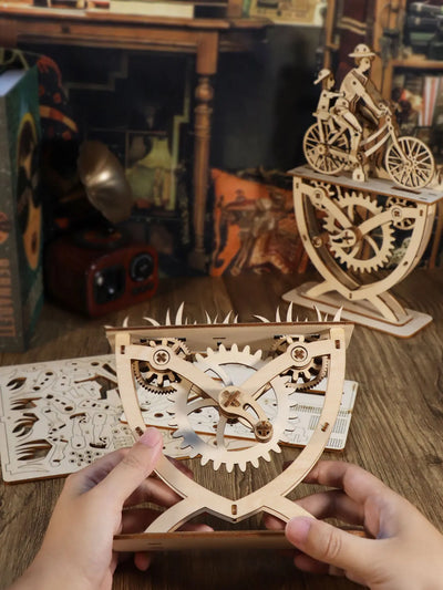 3D Wooden Puzzle for Adults Father And Daughter Handmade Assembly Model Kits DIY Craft Brain Teaser Birthday Or Christmas Gifts