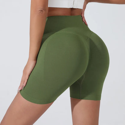 Women's High-Waist Breathable Yoga Shorts for Summer Running Short Tights Leggings Cycling Workout Gym Shorts Sports Shorts - Smarsty