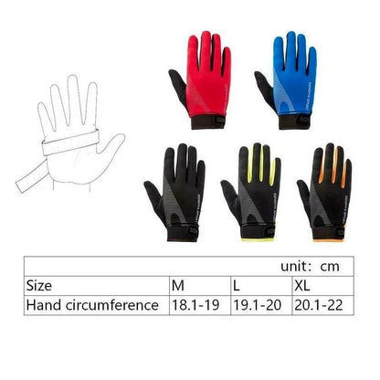 Men Full Finger Cycling Gloves Touch Screen Outdoor Sports - Smarsty