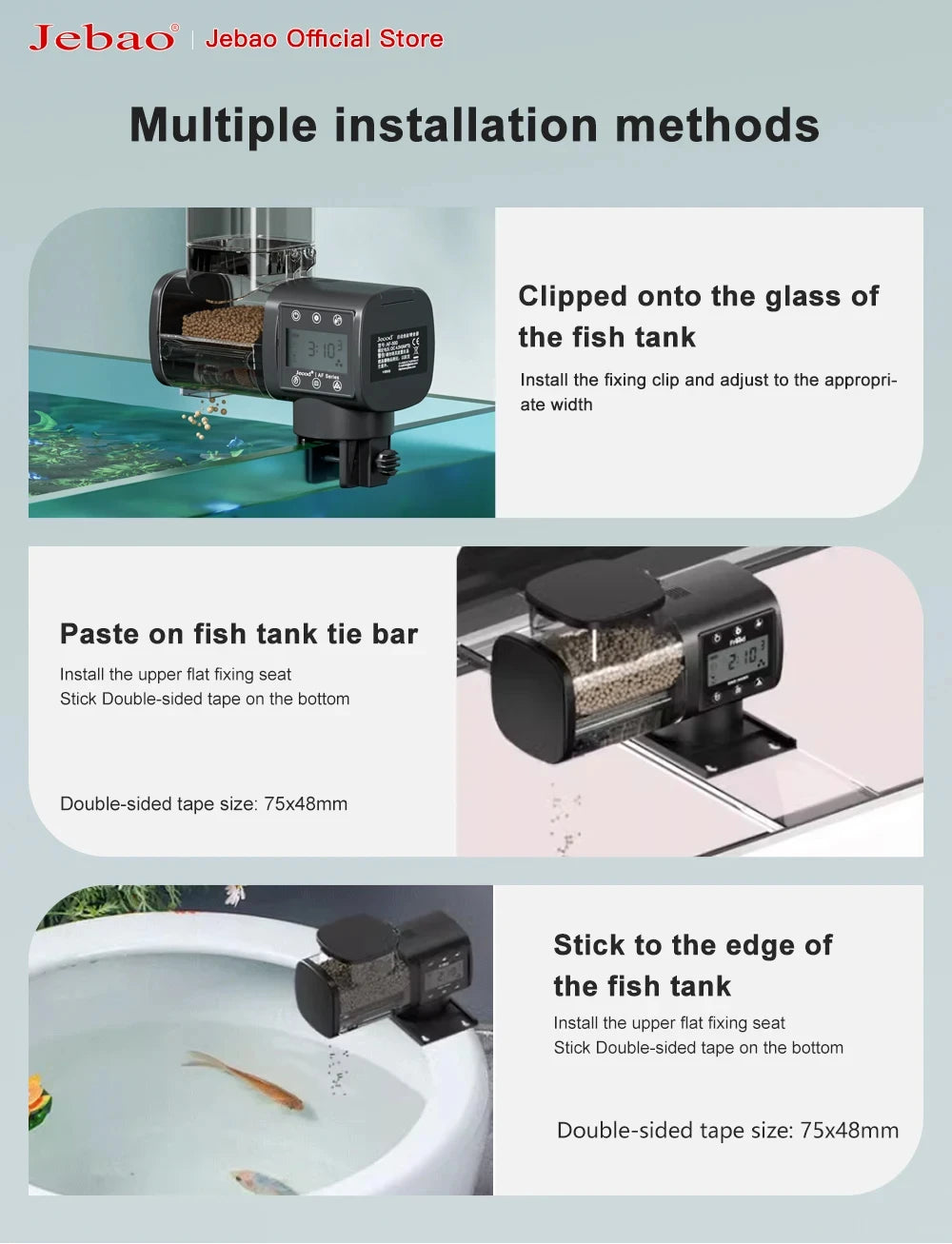 Intelligent Automatic Fish Tank Feeder with Wifi Control - Smarsty