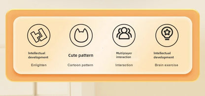 Kids Battle Chess Educational Toy Observation Concentration Training Fun Animal Flip Chess Parent-child Interactive Game Toys by Smarsty