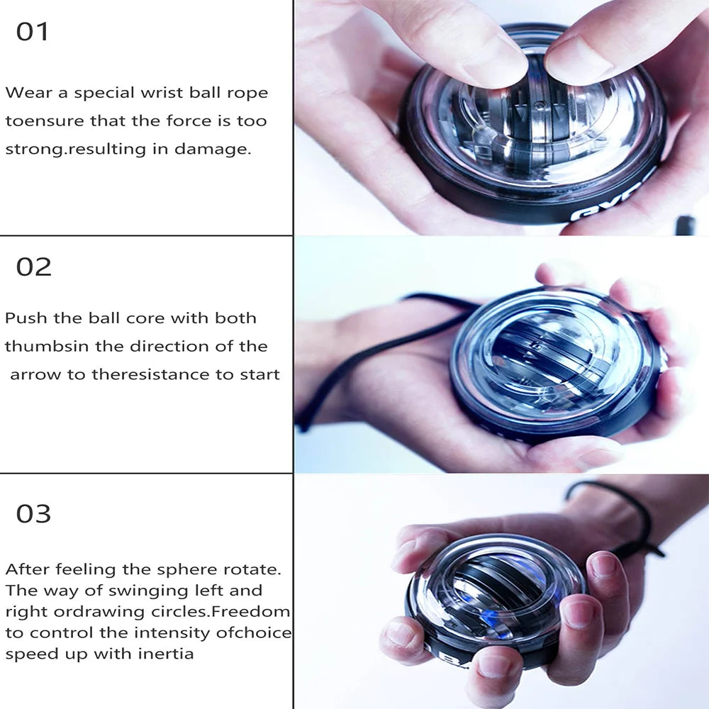 Alloy Steel Wrist Force Ball for Full Body Relaxation - Smarsty