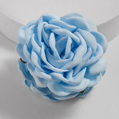 16 Color Rose Flower Hair Claw Clips Medium Secure Grip - Smarsty