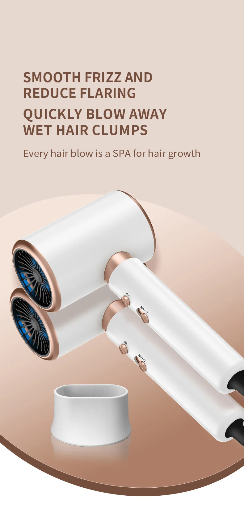 High-Speed Hair Dryer with Low Noise Technology - Smarsty