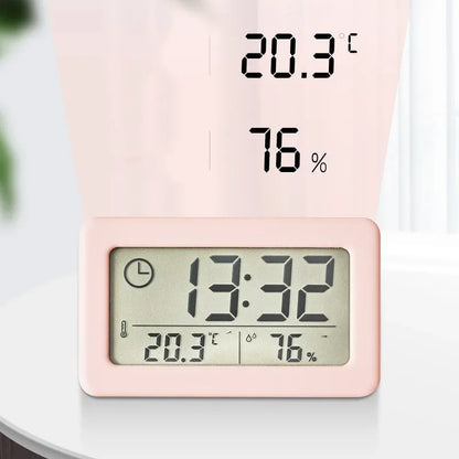Mini Digital Clock with Temperature and Humidity Display - Smarsty
