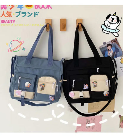 Waterproof Nylon Shoulder Bag For Women Crossbody Tote - Smarsty