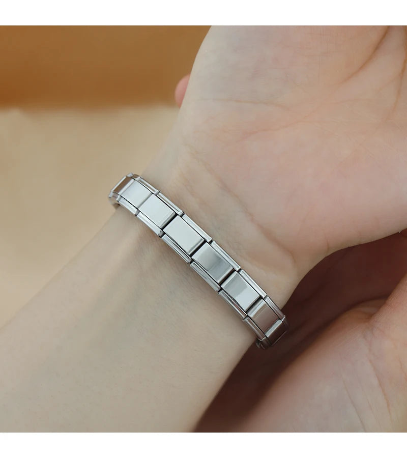 Hapiship Women's DIY Stainless Steel Charm Bracelet - Smarsty