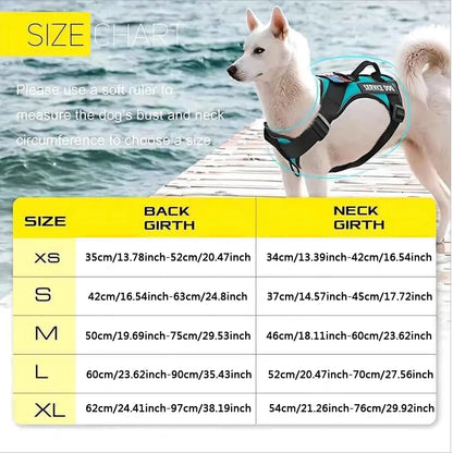 Reflective Service Dog Harness with Adjustable Soft Design - Smarsty
