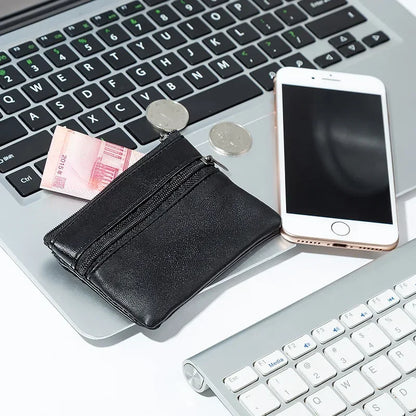Unisex Coin Purse Wallet With Zipper Change Holder Everyday - Smarsty