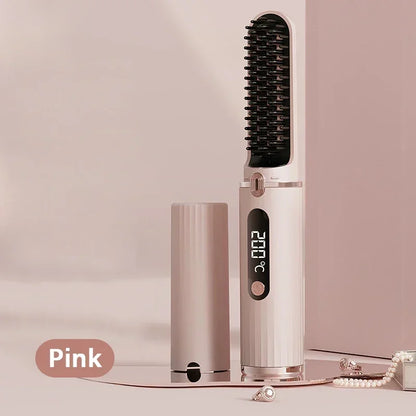 Portable Wireless Hair Straightener with Negative Ion Technology - Smarsty